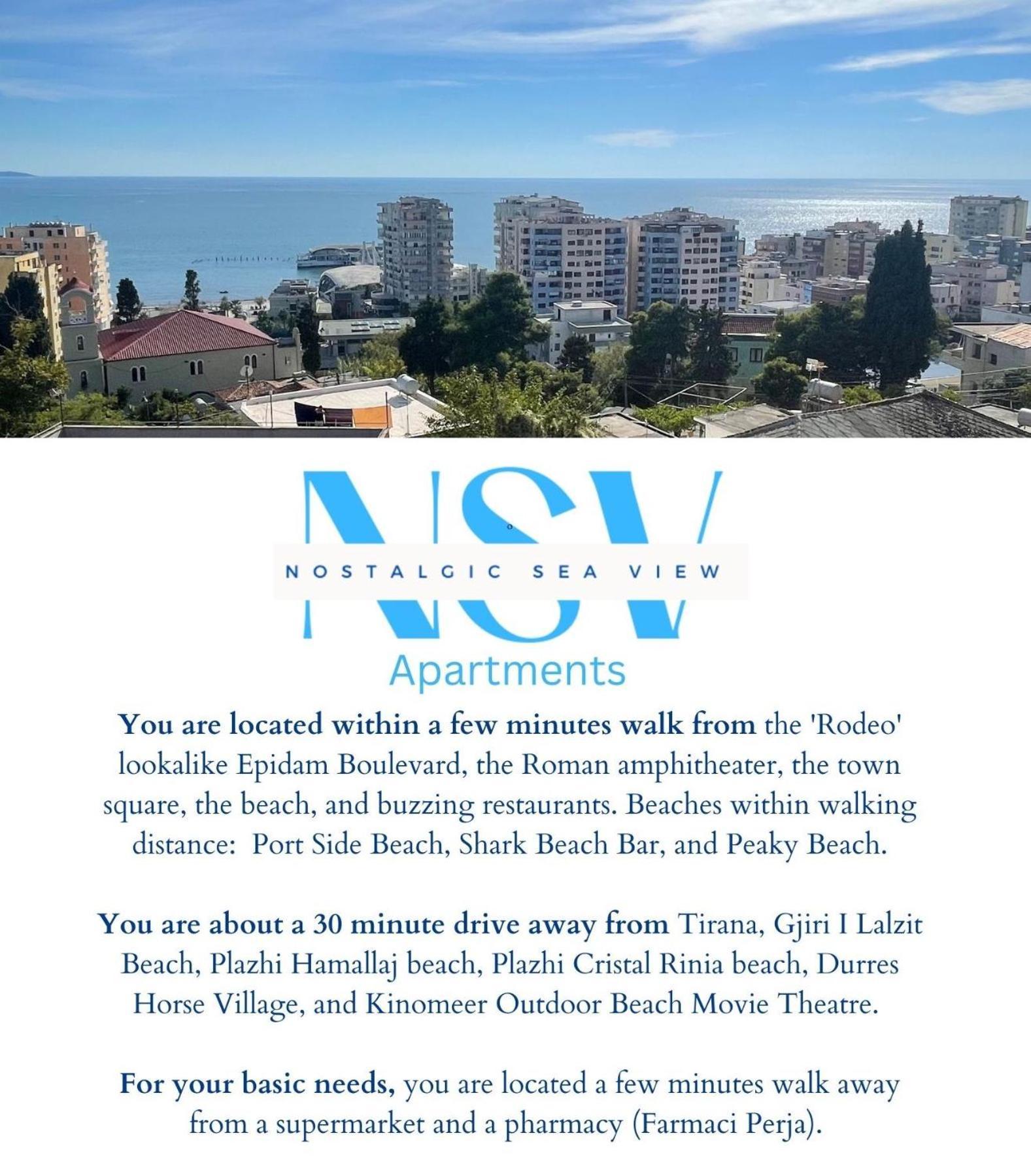 דורס Nostalgic Sea View Apartments מראה חיצוני תמונה